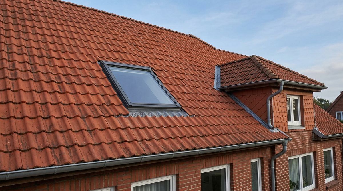 Altbauvilla mit Zwerchgiebel und großen VELUX Dachfenstern in Bremen-Schwachhausen am Bürgerpark