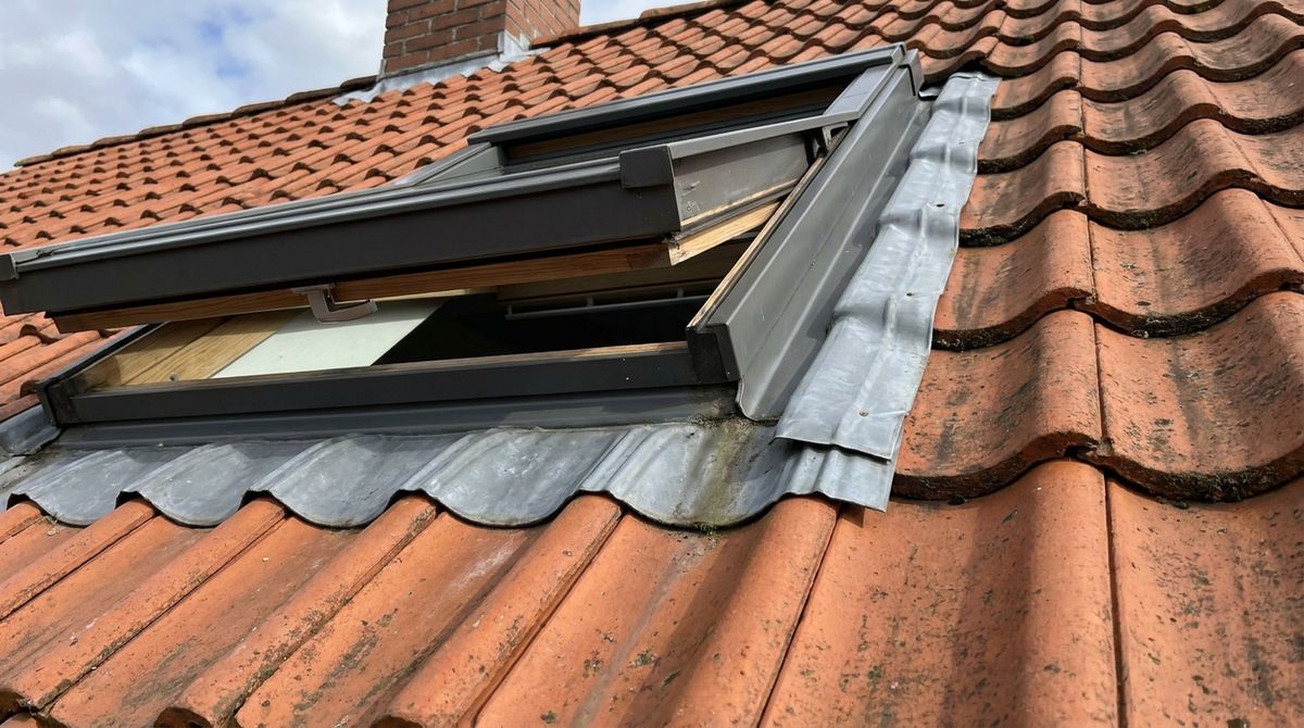 VELUX Typenschild auf dem oberen Flügelrahmen mit Modell- und Größencode